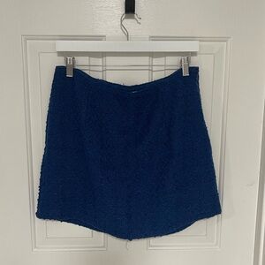 Abercrombie & Fitch Royal Blue Textured Skort